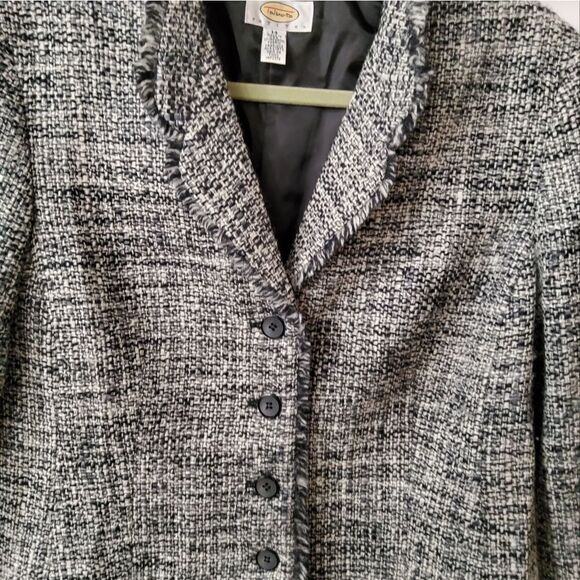 Talbots Petites Tweed Jacket Size 14 - Picture 2 of 11